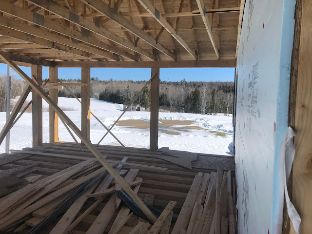 Another view from the second floor deck of the clubhouse. The deck is under construction.